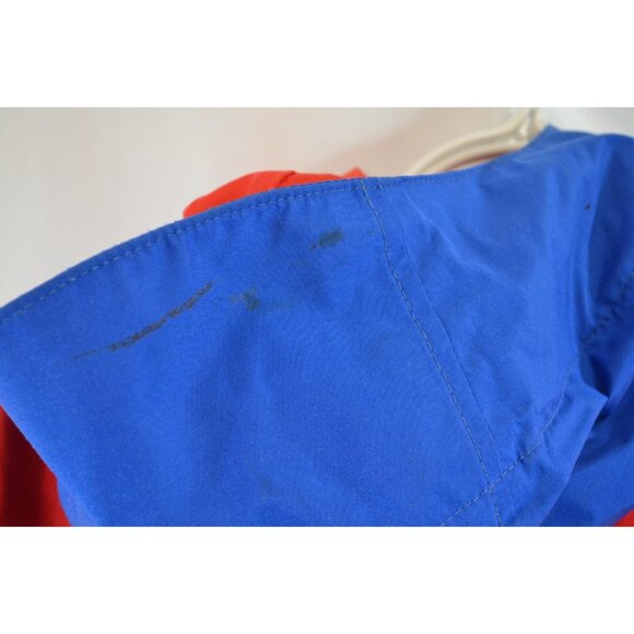 Taiga GoreTex Jacket Mens Large Blue Red Yellow Hooded Outdoor Rainwear Vtg 90s - Picture 5 of 9
